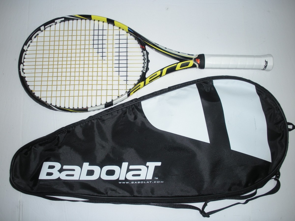 BABOLAT AEROPRO DRIVE MP 100 10.6oz TENNIS RACQUET 4 1/2