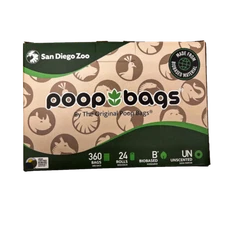 The Original Poop Bags® San Diego Zoo Alliance Waste Bags, Dog Poop Bags, 360ct