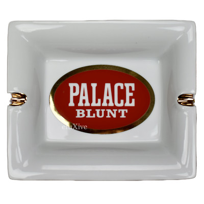 NWT Palace SEALED Blunt Logo Ceramic Ashtray White Red Gold DS