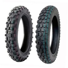 TIRE SET: 1 Front 2.50-10 and 1 Rear 3.00-10 Knobby Tires for Off Road
