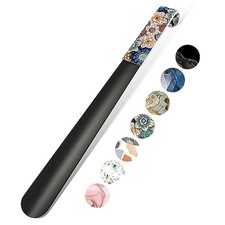 16.5 Inch Long Handle Shoe Horn for Seniors Men Women Kids, Metal Shoe Horns ...