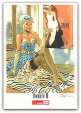 Ex-libris Félix Meynet Double M Canal BD signé 14,8x21 cm