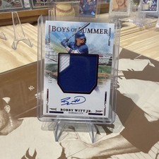 🔥🔥  Bobby Witt Jr Panini Boys Of Summer AUTO PATCH #/49 SP Royals