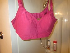 NWOT women's wireless bra Warner's Size L burgundy color SOFT