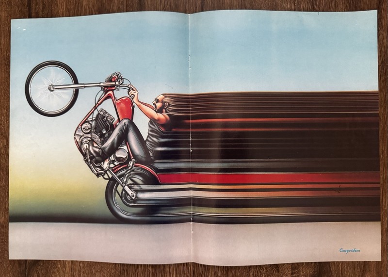 “color Me Gone It’s Friday” 1979 Easyriders Magazine David Mann Centerfold