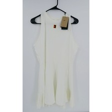 Nike Tennis Dress Womens XL White Dri Fit Pleated Skirt Tennis Outfit