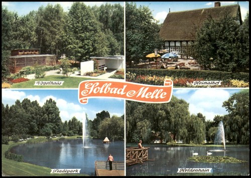 Ansichtskarte Melle Mehrbildkarte, Heimathof, Vogelhaus, Heldenhain 1999 - Bild 2 von 3