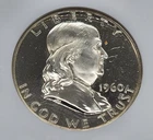 WPCoins ~ 1960 Franklin Half Dollar - NGC PF 66 CAMEO