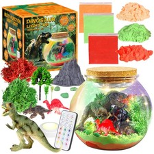 7. Juli Dinosaurier Aktivitäten Spielzeug-Dinosaurier Terrarium Bastelsets Jungen-Geburtstag