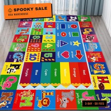 5X7 ABC Kids Rugs for Playroom - Play Mat with ABC Alphabet, Numbers  Colors Ed