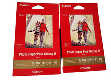Canon Photo Paper Plus Glossy II PP-301 4''x6'' 2-100 Sheet Boxes