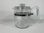 Vintage 7759 B Pyrex 6-9 Cup Glass Percolator Coffee Pot Flame Ware Complete