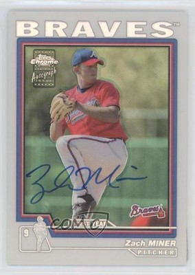 2004 Topps Chrome Refractor 37/100 Zach Miner #232 Rookie Auto RC 0j7g
