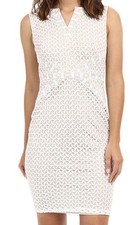 Sangria Women's Bonded Lace Sheath Size 8