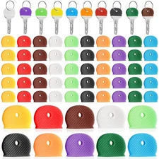 Key Caps Covers Tags Keys Ring Coding Identifiers 10 pcs