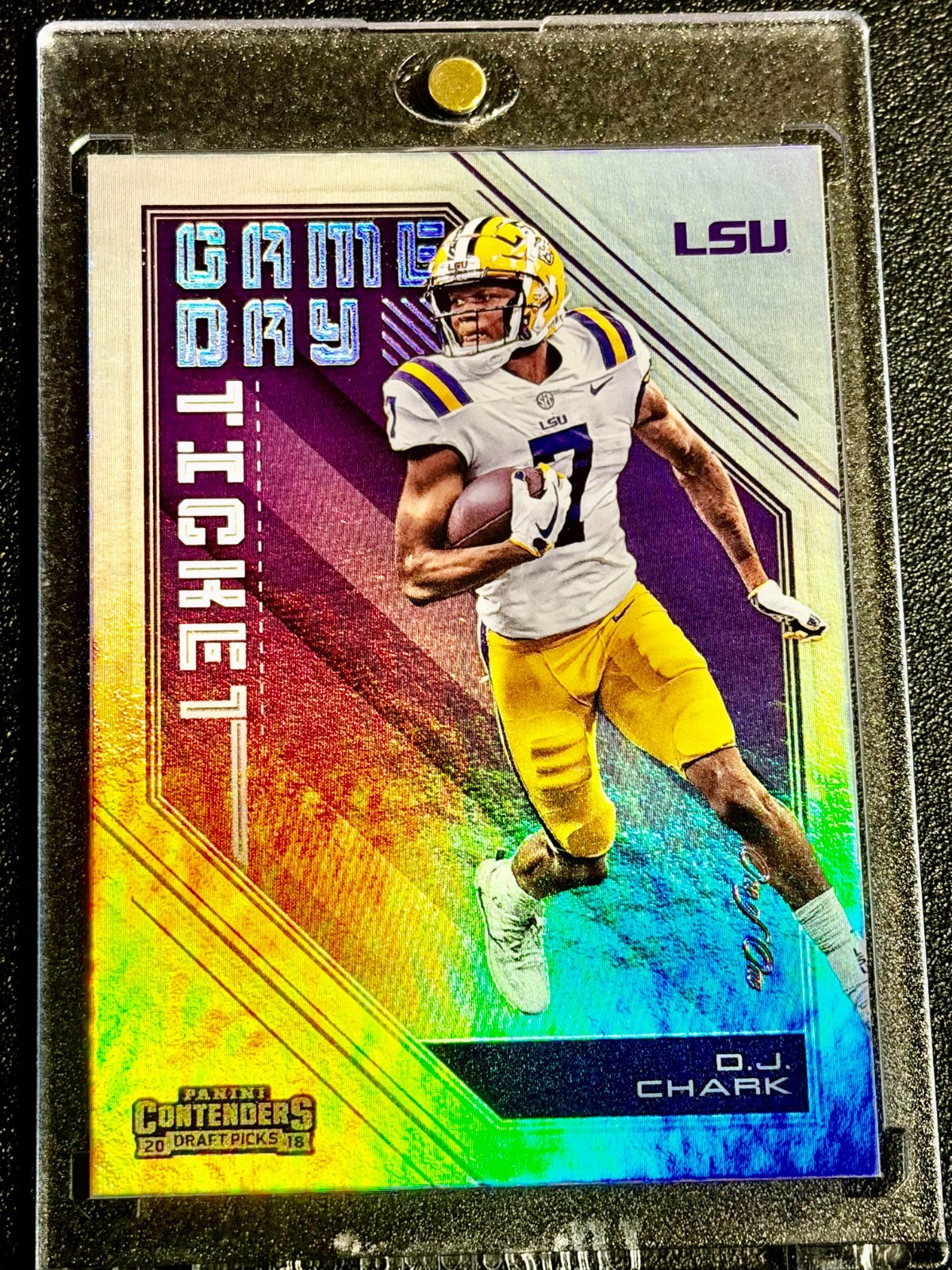 DJ Chark Panini Contenders Draft Picks Game Day Ticket Signatures #23 Base
