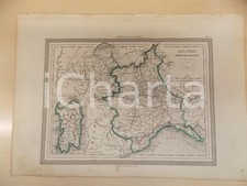 1864 Atlante Universale - Piemonte e Liguria, Antichi Stati Sardi GUIGONI Tav. X