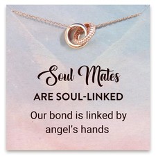 Friend Christmas Gifts For Women, Bestie Necklace in Sterling Silver, Birthday G