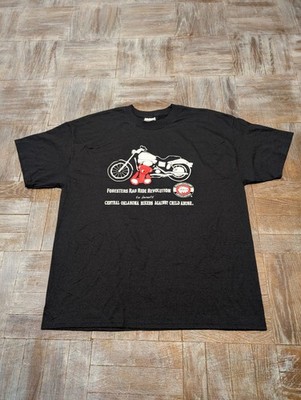Foresters Rad Ride Revolution BACA Motorcycle T-Shirt Black XL Hanes 50/50