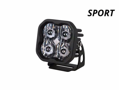 Diode Dynamics 3'' White Sport LED Pod one SAE Fog with Amber Backlight