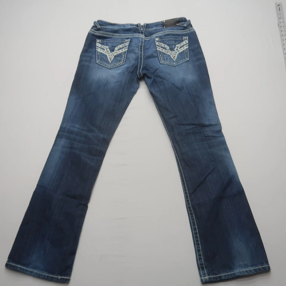 Vigoss Womens Chelsea Bootcut Jeans Size 13 x 33 Western Embroidered - Image 3 of 4