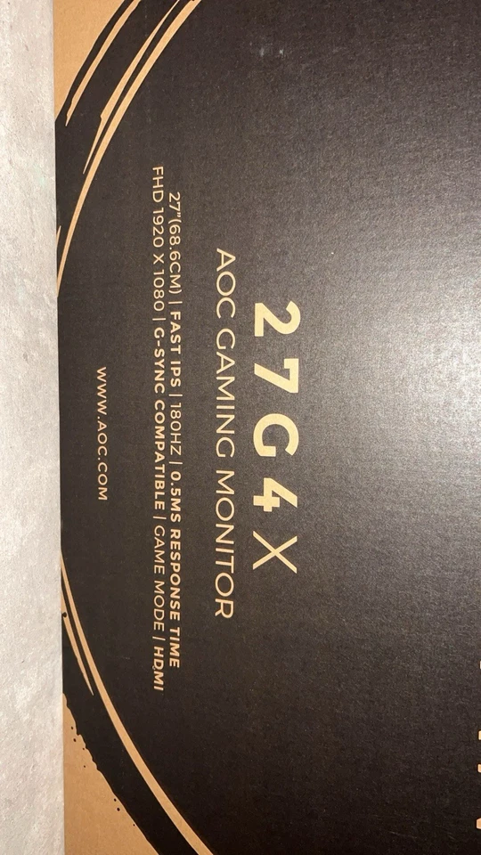 AOC 27 Zoll Monitor 27G4X Gaming IPS 180Hz IPS FullHD 27" Bildschirm 0,5ms HDR10 - Bild 4 von 4