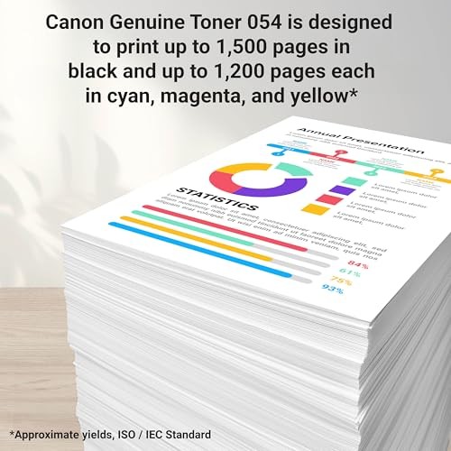 Canon Genuine 054 Magenta Toner Cartridge Compatible with LBP622Cdw, LBP623Cd... - 第 3/6 張圖片