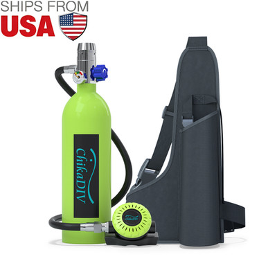 Portable Lung Tank Scuba Gear Set, Mini Diving Tank 1L Capacity with 3000 PSI