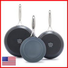Greenpan Valencia Pro Ceramic Nonstick 8 9.5 11 Fry Pan Skillet Set Hard