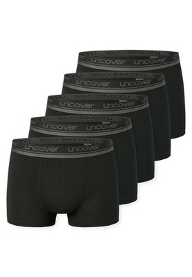 5 x UNCOVER by SCHIESSER Herren Boxershorts schwarz M L XL XXL 3XL SPARPACK
