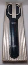 Vintage MCM Desk Set Scissors Letter Opener Italy German Leather Sheath  Box