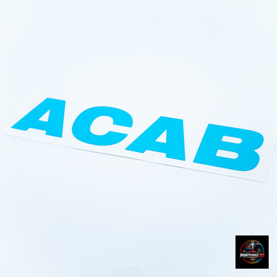 A.C.A.B Sticker | Custom Colour | Choose Size | Car Motorcycle Decal | Vinyl