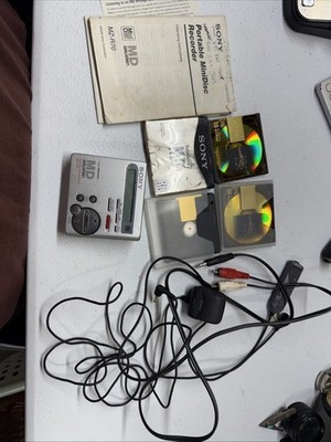 SONY MZ-R70 MD WALKMAN PORTABLE MINIDISC RECORDER REMOTE + Speaker  REPAIR
