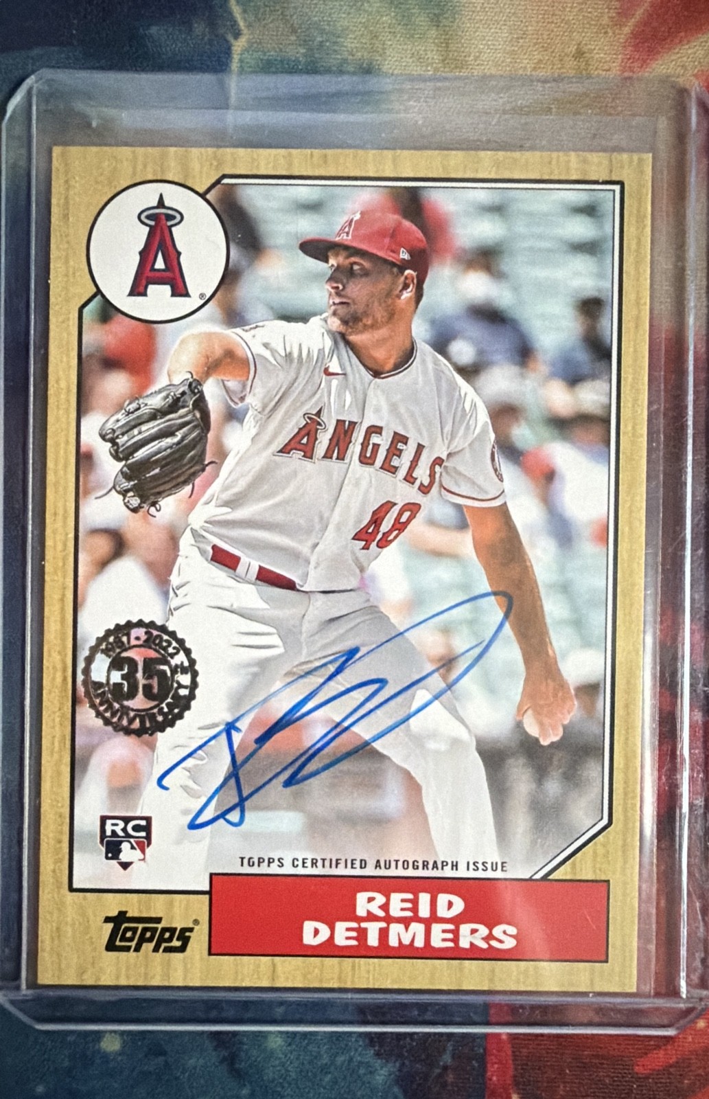 2022 Topps Series 1 - 1987 Topps Baseball Autographs Reid Detmers #87BA-RDE (AU,