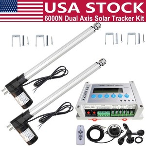 Electronic Controller W/ Wind Sensor DIY 6000N 18" Dual Axis Solar Panel Tracker