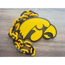 Iowa Hawkeyes Oversized Necklace, Hype Chain Chain Made To Order