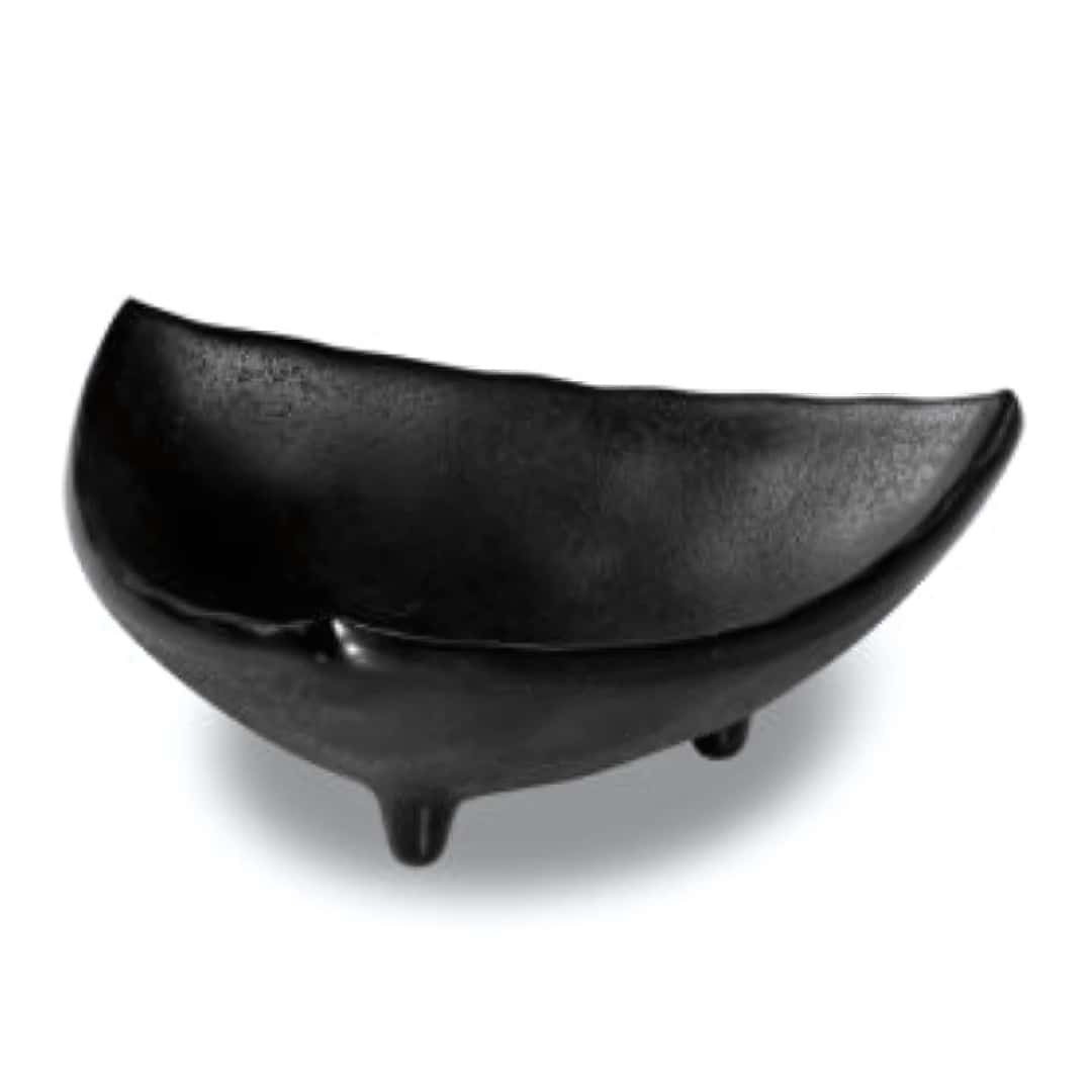 Black Triangular Melamine Sauce Cup - 10 Cm - Sushi Appetizer