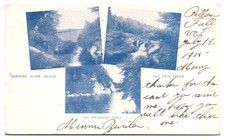 1905 Saxtons River Bridge, Twin Falls, Swimming Hole, Bellows Falls, VT
