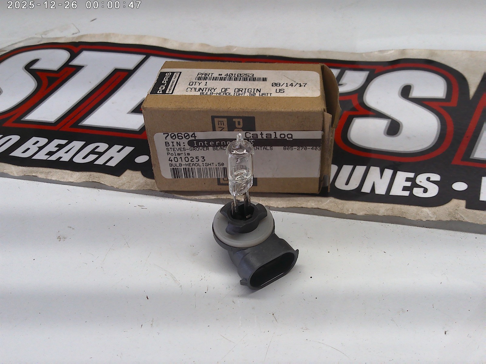 NOS POLARIS 4010253 HEADLIGHT BULB | eBay