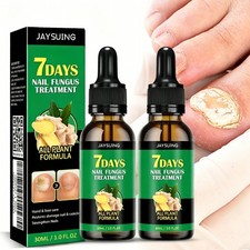 2x30ML Ginger 7-Day Toenail Fungus Treatment Extra Repair for Discolored Nails