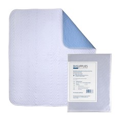 BH SUPPLIES Ultra Soft 4-Layer Washable and Reusable Incontinence Bed Pad - W...