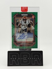 2022 Panini Prizm Daxton Hill RC Auto Green Shimmer #1/5 Bengals*Sealed*Bookend