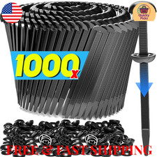 100 PCS Nylon Universal Cable Tie Buckle Heavy Duty Self-Locking Zip Ties Holder