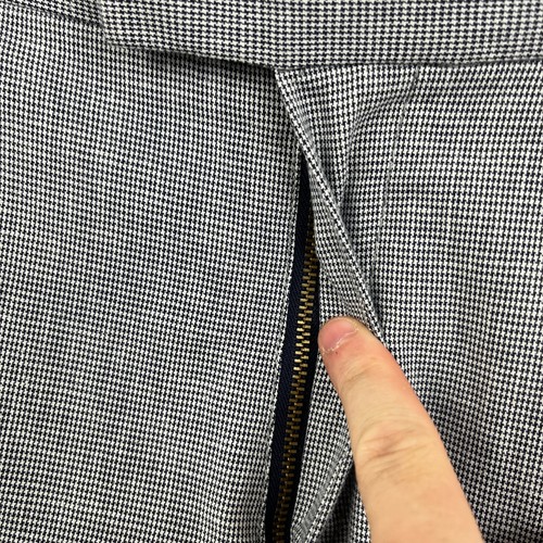 Reiss Trousers Mens 34 Grey Linen Blend Bottoms Slim Tapered Dogstooth Smart NWT - Picture 4 of 12