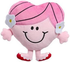 Little Miss Hug Small Plush Toy - Mr.Men Soft Pink Character Soft Toy -Cuddly Co
