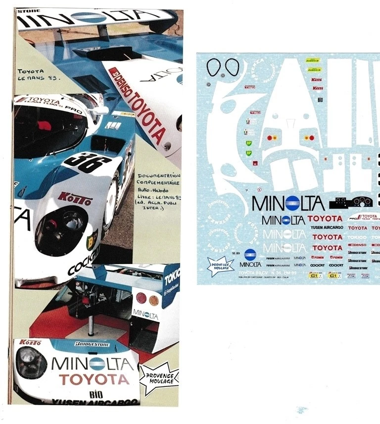 1-43 Toyota 89CV Le Mans '89 #36 Resin kit to built Prepainted Provence Moulage - Immagine 2 di 4