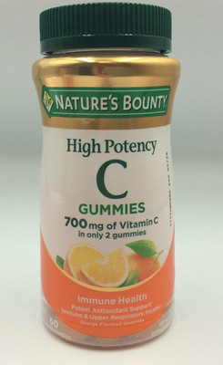 Nature's Bounty High Potency Vitamin C Gummies 700mg Immune Support  05/2026 
