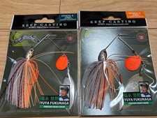 Nories Crystal S Spinnerbait 3/8oz 1/2oz Carrot Clear White New