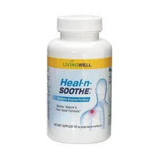 LivingWell Nutraceuticals Heal-n-Soothe Systemic Enzyme Formula 90 Capsules US