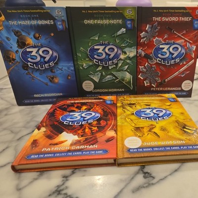 The 39 Clues Books set bundle books 1-5  Hardcover All Cards Included 